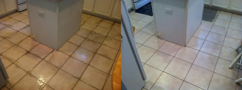 Tile and Grout Cleaning | Before and After